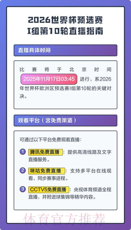 2026世界杯高清直播完整收看指南