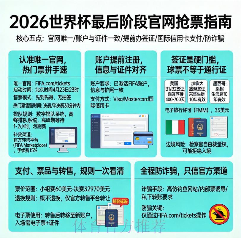 2026世界杯购票全攻略：高清官方网址推荐与完整指南